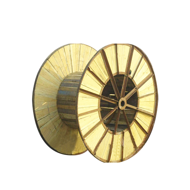 Solid wood reel