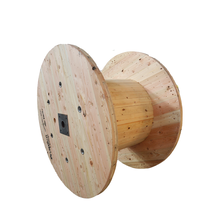 Solid wood reel