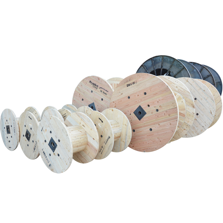 Solid wood reel